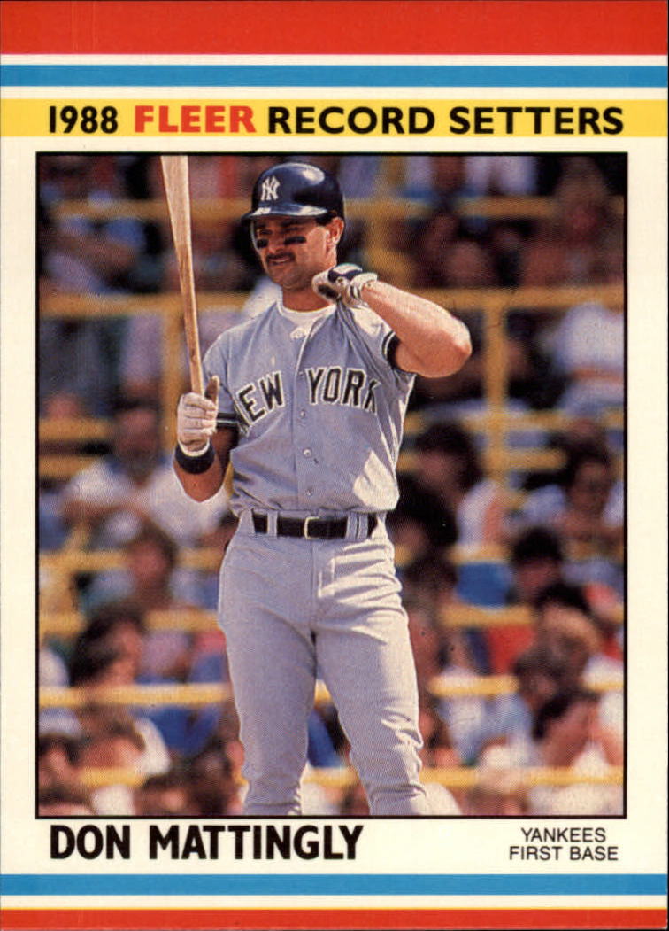1988 Fleer Record Setters Baseball Cards       024      Don Mattingly